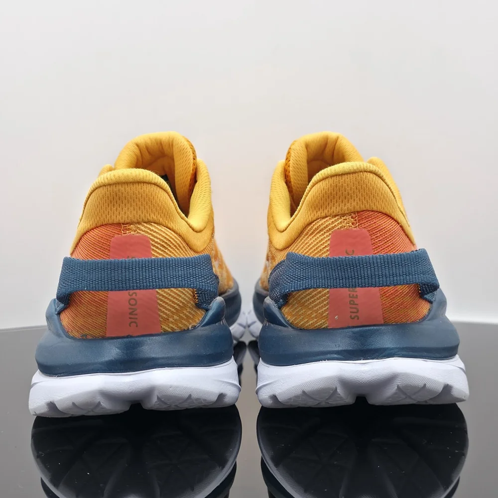 Techcore Hoka Mach Supersonic Men’s 8D Yellow Orange Running Shoes - Picture 8 of 13